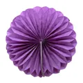 Purple paper honeycomb ball decoration for festive party and wedding venue ornament - 15CM / Purple