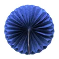 Dark blue honeycomb paper fan decoration for wedding party and table centerpieces - 15CM / Blue