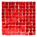 Rote Paillettenwand Paneel mit Mix aus Glitzer und Spiegeleffekt für Eventdekoration - Laserrot (6013) / 30*30cm