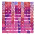 Holografische rosarote Glitzerwand mit quadratischen Pailletten für Partydekorationen - Laser Hellviolett (6017) / 30*30cm