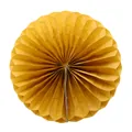 Ginger yellow honeycomb paper ball decoration for party and festive table setting - 15CM / Gold