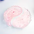 Pink resin crystal storage box in angel wings shape with gold leaf and glitter details - Pink Crystal And Sequins
