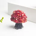 Arbre de fortune en cristal naturel rouge pour décoration de bureau et maison - Chenille de Haute Mer