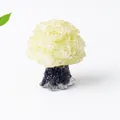 Creative yellow crystal money tree ornament with black base for office desktop decor - Lemon Yellow