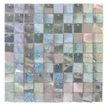 Panel de pared holográfico plateado con 100 lentejuelas para fondo de eventos - Plata Láser (6001) / 30*30cm