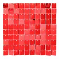 Quadratische Paillettenwand in glänzendem Rot für Party-Hintergrunddekorationen - Rot (7025) / 30*30cm