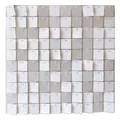 Panel de pared de lentejuelas blancas mate con lentejuelas cuadradas para eventos - Blanco (7036) / 30*30cm