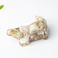 Handmade bear-shaped resin figurine filled with natural mixed crystal stones - Crazy Lace Agate (Bear Shape)