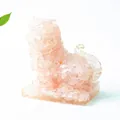 Pink quartz crystal fierce beast statue with a translucent finish for home office decor - Rose Quartz
