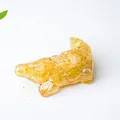 Amber crystal resin crocodile ornament with detailed scales and transparent finish - Yellow Agate (Crocodile Shape)