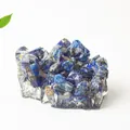 Figurine de lapis-lazuli en résine transparente pour décoration de bureau chic - Lapis-lazuli