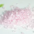 Natural 1KG pink crystal crushed stones for garden landscaping and plant decoration - 3-5mm / Pink