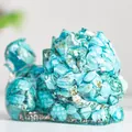 Blue crystal resin dragon turtle ornament with turquoise stone stone texture - Turquoise