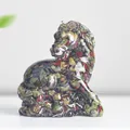 Success horse statue made of colorful natural crystal stone and clear resin - Dragon Blood Stone