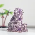 Artistic translucent purple amethyst crystal lion statue for home decor decoration - Dreamy Purple