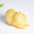 Translucent yellow resin Pomeranian figurine with detailed fur texture home decor - Lemon Yellow