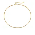 Minimalist stainless steel gold box chain necklace with lobster clasp and extension - Gold Medium Short (YX33290)