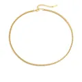 Elegant gold-plated stainless steel box chain necklace with lobster clasp and adjustable tail - Gold Thick Long (YX33291)