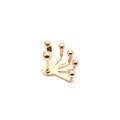 Pendiente de mano de acero inoxidable en acabado dorado pulido para hombre y mujer - Estilo de Garra de Cuentas / Estilo Dorado