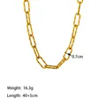 Dettaglio della collana in acciaio al titanio placcato oro 18K con maglie testurizzate - Catena Texturizzata (XKN6144) / Collana d'oro