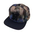 Καπέλο snapback με εκτύπωση γκράφιτι, 3D κεντημένο λογότυπο N και πλέγμα αερισμού - Ρυθμιζόμενο / Καφέ