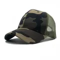 Casquette de baseball camouflage pour hommes avec filet respirant et motif jungle - Réglable / Camouflage 3