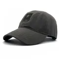 Olivgrüne U.S. ARMY Militär-Baseballkappe mit Stern-Patch und verstärkter Krempe - Armeegrün