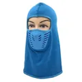 Detail of blue thermal balaclava showing Air Flow ventilation holes and mesh layers - One Size / Sky Blue