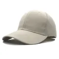 Klassische beige Baseballkappe aus Baumwoll-Twill mit sechs Paneelen und gebogenem Schirm - Beige