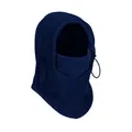 Pasamontañas térmico azul marino de forro polar ajustable para ciclismo de invierno - Azul marino