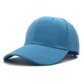 Klassische blaue Baseballkappe aus Baumwoll-Twill mit gebogenem Schirm Design - Himmelblau