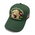 Bordado detallado del águila de EE. UU. y el 250 aniversario en gorra de béisbol - Ajustable / Edición conmemorativa del 250.º aniversario de EE. UU. / Verde