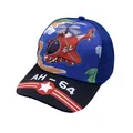 Blaue Kinder Baseballkappe mit Cartoon Hubschrauber Print und atmungsaktivem Mesh - Atmungsaktiver Mesh-Stil / Mesh Blue Airplane