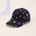 Berretto da baseball nero per bambini con motivi colorati di funghi e orsetti - Bambini 52-54cm / Nero Fungo