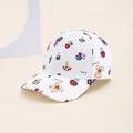 Cappellino da baseball bianco per bambini con stampe di funghi e orsetti e scritta Sweet - Bambini 52-54cm / Fungo Bianco