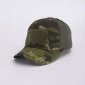 Taktische Baseballkappe mit Python-Camouflage, grünem Mesh-Netz und Klettverschlussfläche - Erwachsene 56-60cm / Netz-Dschungel-Camouflage