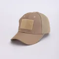 Gorra táctica caqui con tejido ripstop y malla transpirable con parche de velcro - Adulto 56-60cm / Mesh Khaki