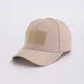 Taktisches Ripstop-Baseballcap in Khaki mit Klettverschlussflächen auf der Vorderseite - Erwachsene 56-60cm / Beige