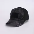 Gorra táctica con camuflaje de pitón oscuro y paneles de malla transpirables - Adulto 56-60cm / Mesh Python Black Camouflage