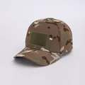 Taktische Baseballkappe mit Dschungel-Tarnmuster und olivgrünem Klettverschlussbereich - Erwachsene 56-60cm / Armeegrün Camo