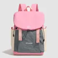 Sac à dos Oxford rose et gris pour femmes avec grande capacité et style décontracté - Rose et Gris