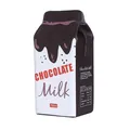 Sac bandoulière en cuir PU design boîte de lait au chocolat marron et blanc - Kaki