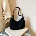 Black suede and leather hobo shoulder bag with gold hardware for a chic commute look - No Pendant / Black