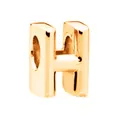 Gepolijste gouden legering letter H kraal bedeltje voor DIY armband accessoire - Letter H / 10 Stuks/Verpakking (12mm) / Goud