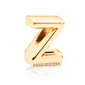 Gouden 3D blokletter Z alfabet kraal voor DIY sieraden maken en bedelarmbanden - Letter Z / 10 Stuks/Verpakking (12mm) / Goud