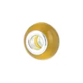 Perle sphérique en acrylique jaune avec noyau argenté pour bijoux DIY - Jaune