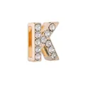 Charm lettre K en or rose avec zircons scintillants pour bracelets DIY de 10mm - Lettre K Dorée