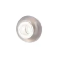 Perle de charme en acrylique gris brun translucide avec noyau argenté pour bracelets DIY - Gris clair
