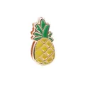 Perle de breloque ananas en émail jaune et vert pour bracelet à maille diy - Forme d'Ananas (Or 7)