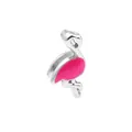 Pendentif flamant rose en métal argenté pour accessoires de bracelet en maille - Forme de Flamant Rose (Argent 9)